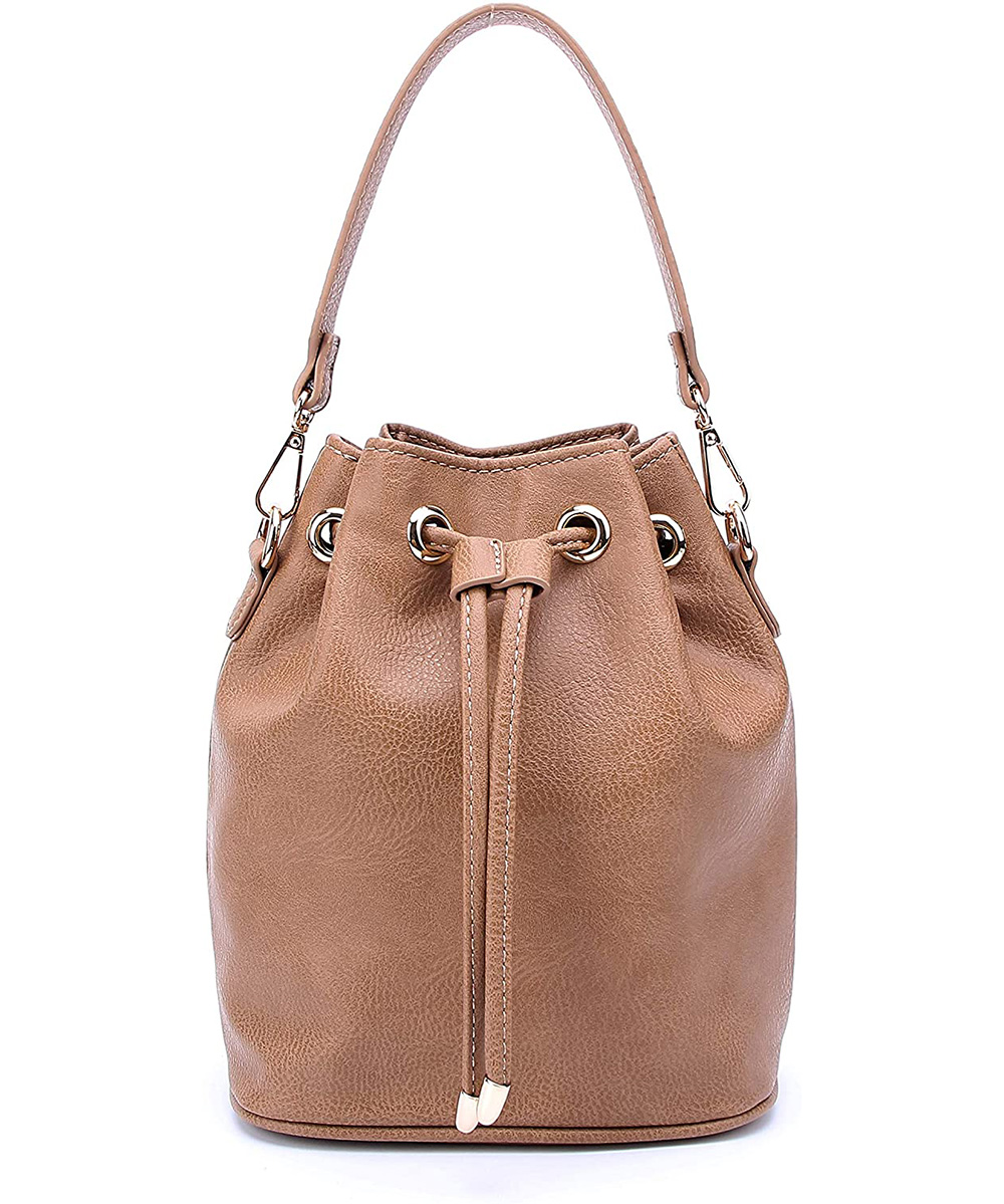 Drawstring Bucket Handbag for Women WU096